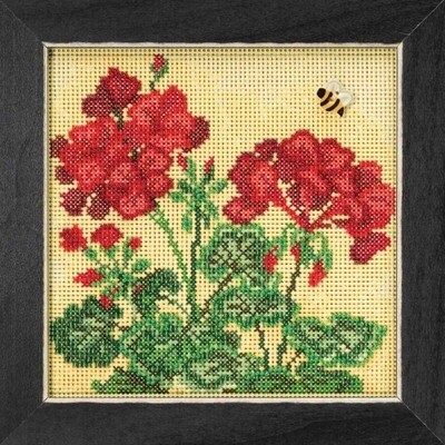 Buttons &amp; Beads - Geranium (Perforated Paper)