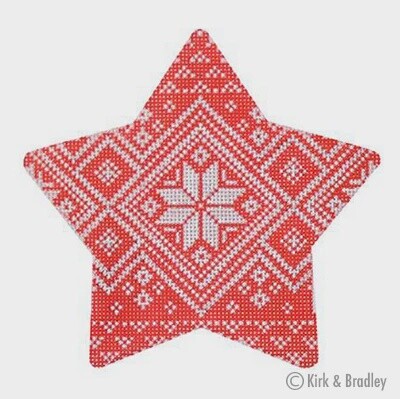 Nordic Star Pattern Christmas Star