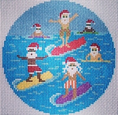 12 Days of Florida Christmas - 6 Surfing Santas