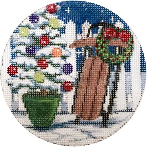 Sled and Tree Ornament
