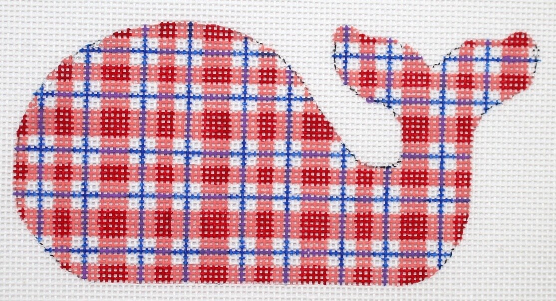 Patriotic Mini-Whale - Red &amp; Blue Madras