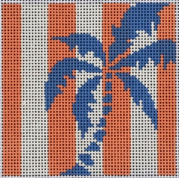 Palm Tree Stencil - Coral