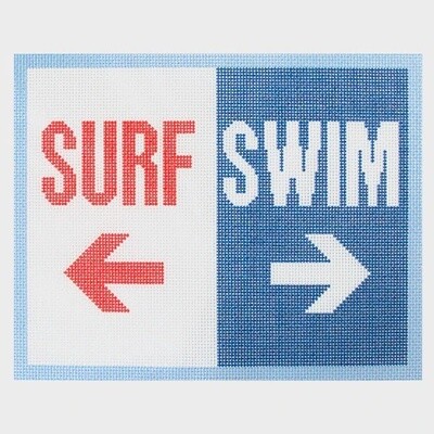 Surf Swim Sign