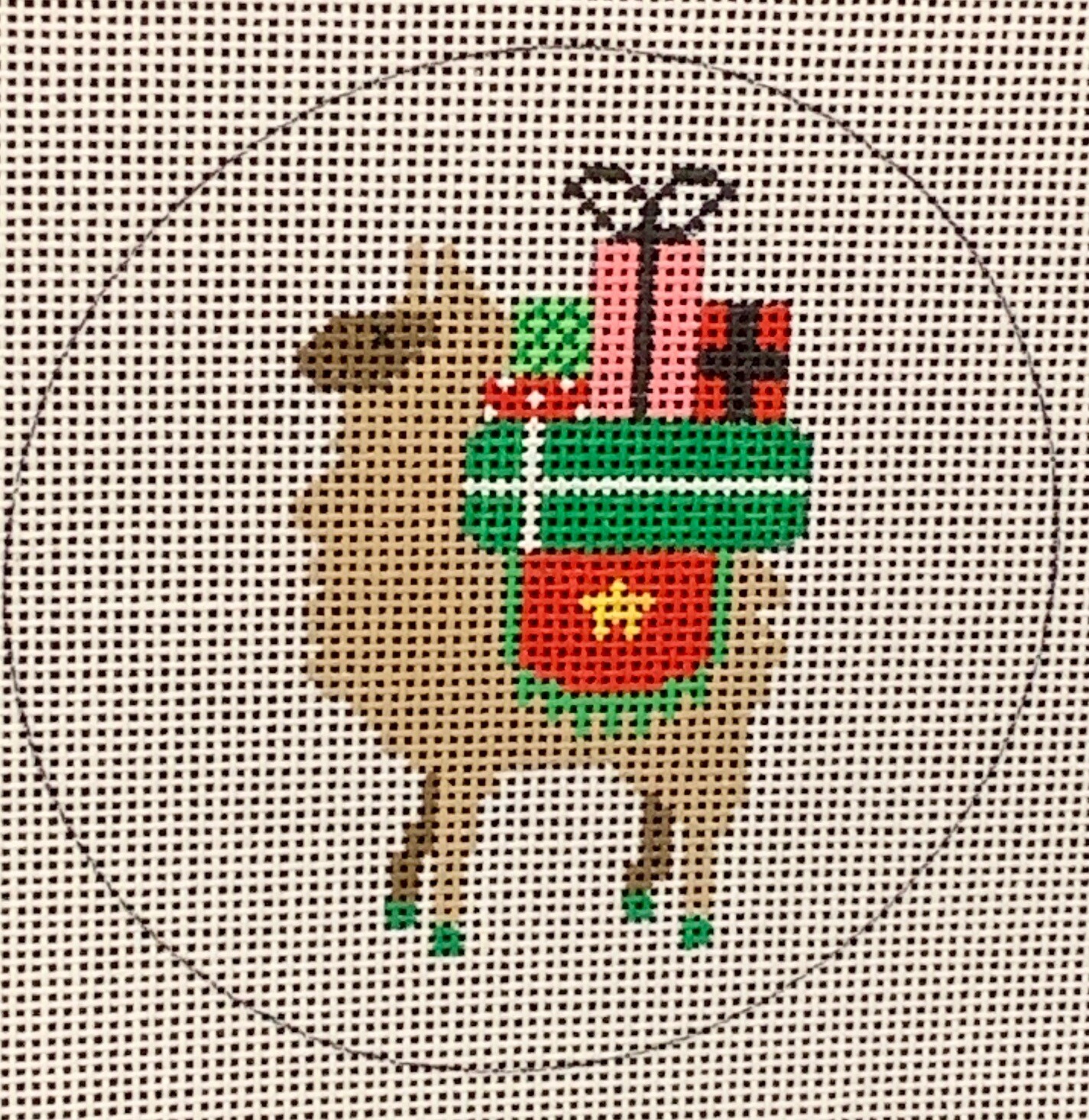 Llama with Christmas Presents