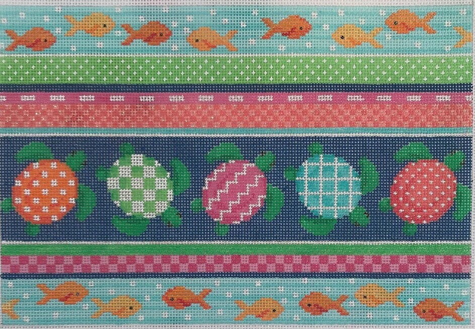 Sea Turtle Collage Clutch