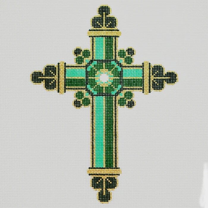 Green & Gold Cross