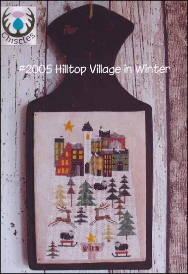 Hilltop Village In Winter