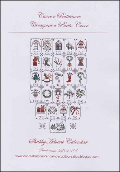 Shabby Advent Calendar