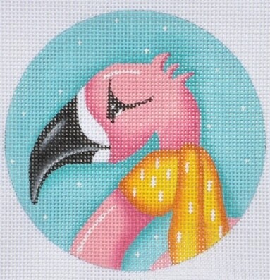 Flamingo in a Scarf