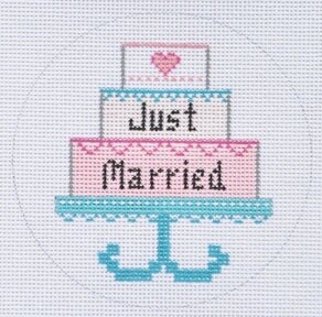 Just Married Cake Ornament