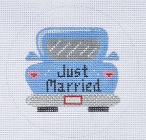 Just Married Car Ornament