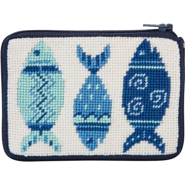 Blue Fishes - Coin Purse/Credit Card Case