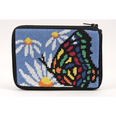 Butterfly and Daisy - Coin Purse/Credit Card Case