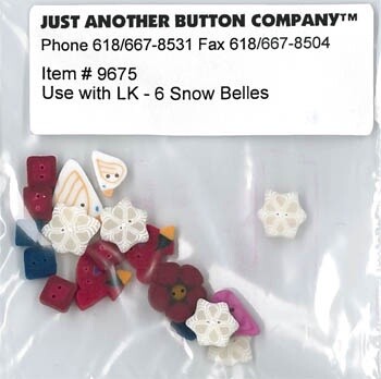 6 Snow Belles Button Pack
