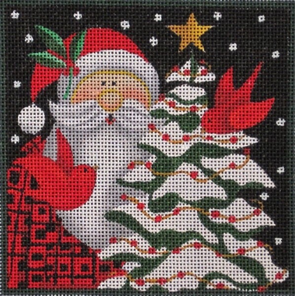 Woodland Santa - Cardinals
