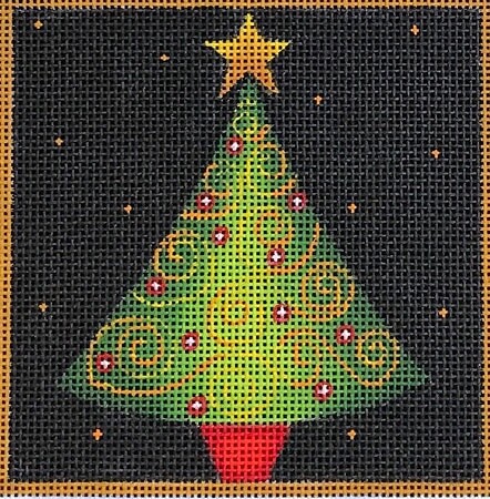 Christmas Tree with Swirls