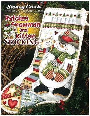 Patches Snowman and Kitten Stocking