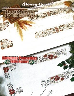 Thanksgiving &amp; Christmas Poinsettias Table Runners