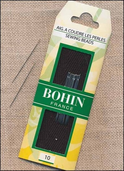 Beading Needles, Short, Size 10