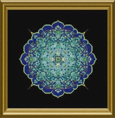 The Blue Moroccan Lace Mandala