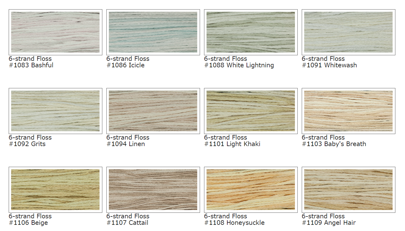 Cotton Floss - 1091 - Whitewash