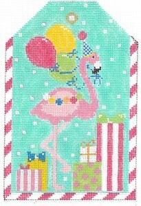 Gift Tag - Birthday Flamingo