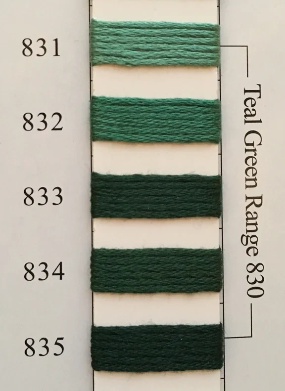 NPI Silk 831 - Teal Green Range