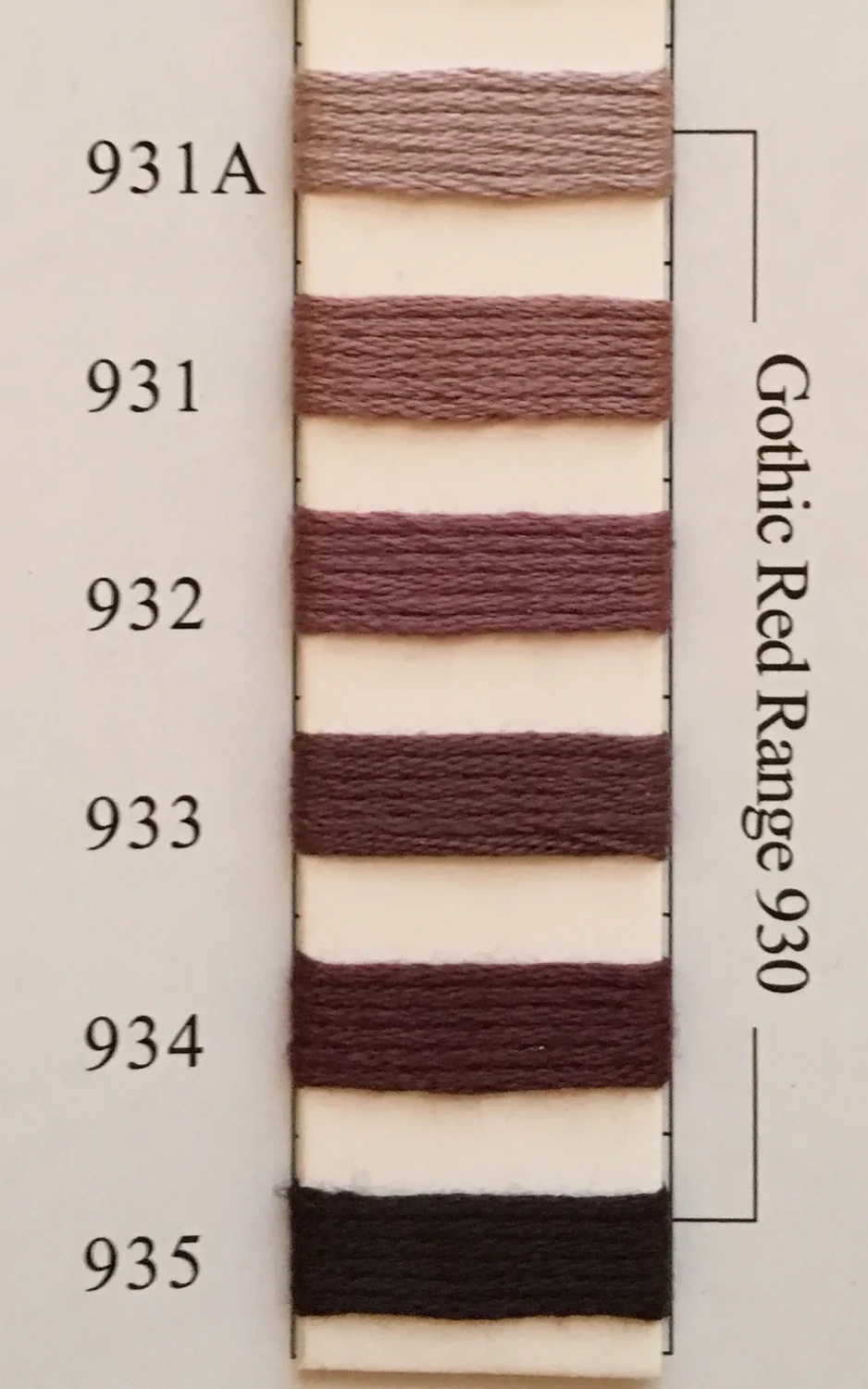 NPI Silk 933 - Gothic Red Range