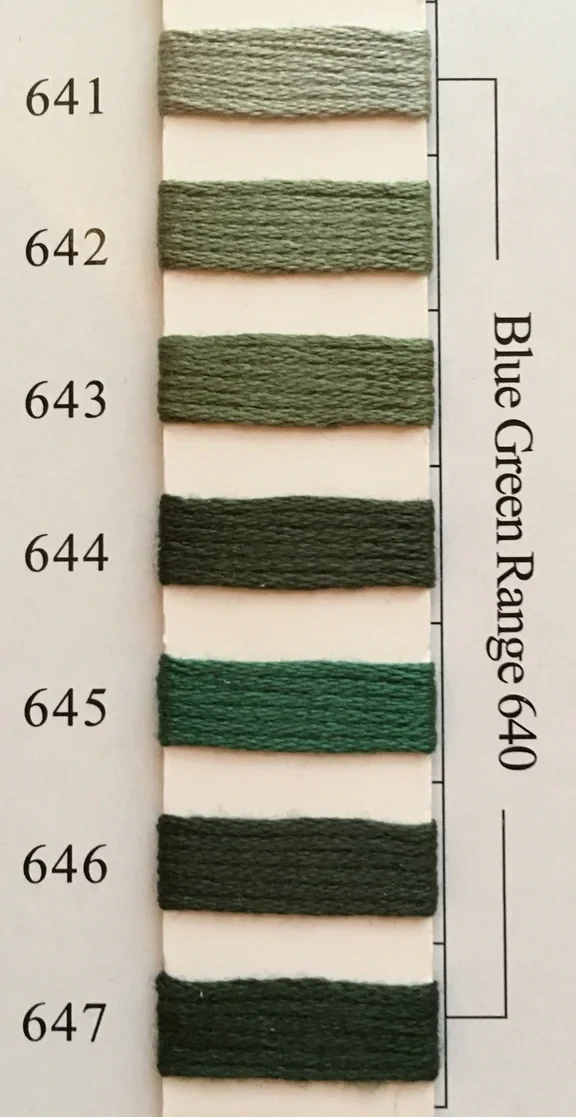 NPI Silk 641 - Blue Green Range