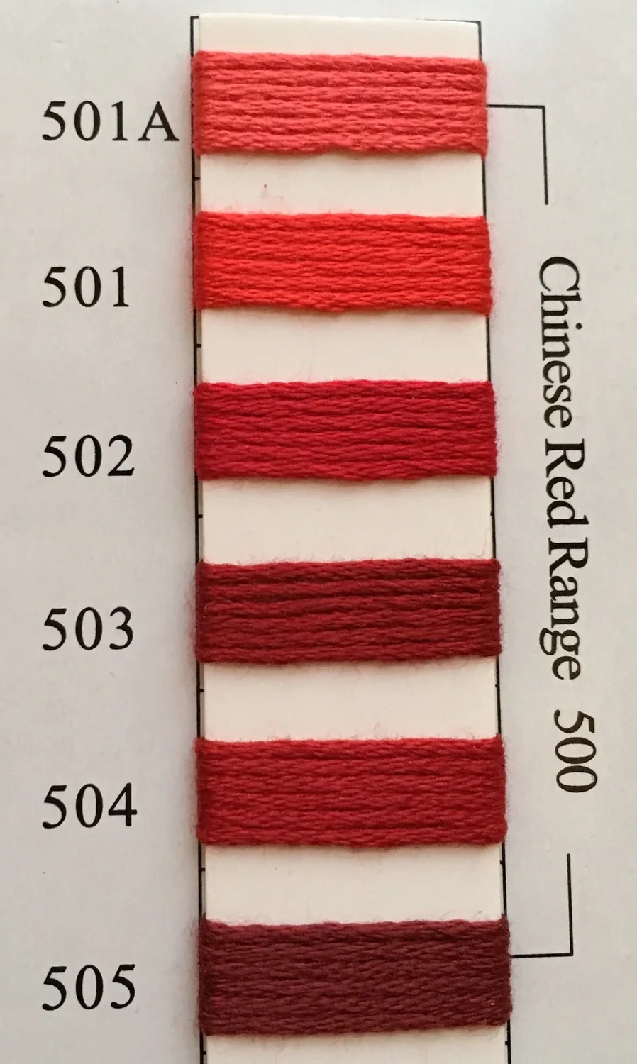NPI Silk 501A - Chinese Red Range
