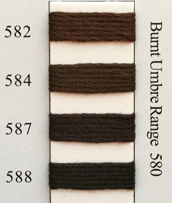 NPI Silk 588 - Burnt Umber Range