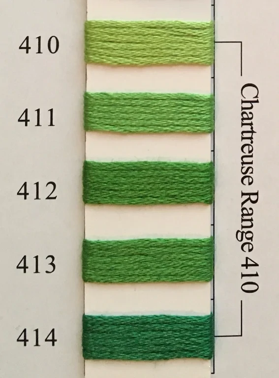 NPI Silk 412 - Chartreuse Range