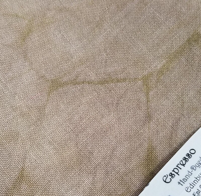 40CT - Newcastle Linen - Fiber on a Whim - Espresso - LONG QTR