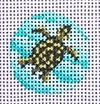 Turtle - Round Key Fob
