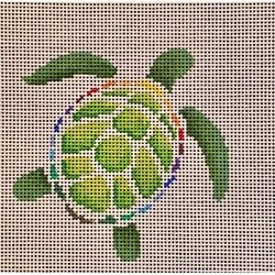 Turtle with Rainbow Shell Edge
