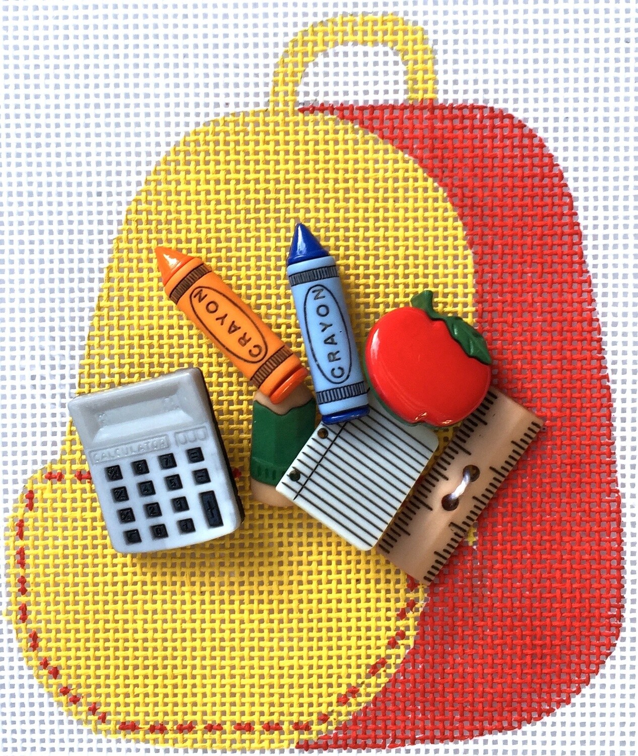 Back to School Basket (with stitch guide)