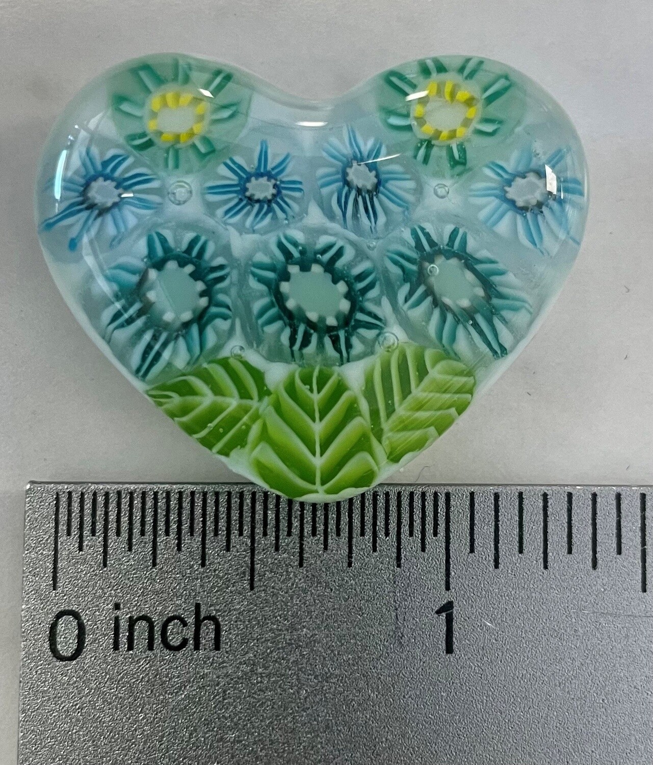 Needle Minder - Heart Shaped, Color: Blues/Greens