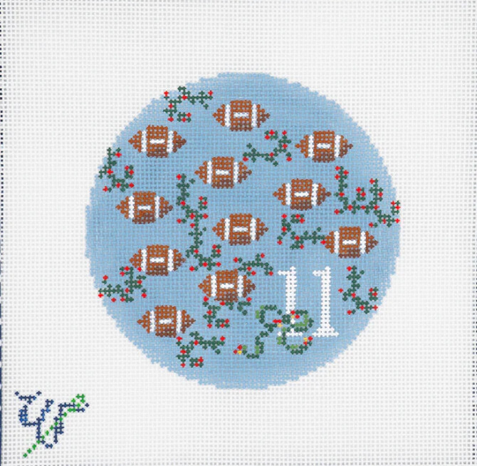 12 Days of Southern Christmas - 11 Footballs Flying