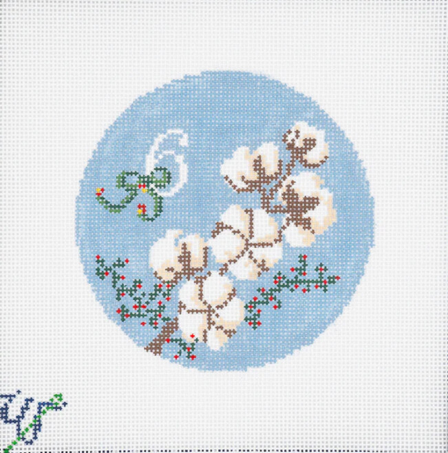 12 Days of Southern Christmas - 6 Cotton Bolls Growing