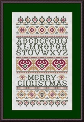 Merry Christmas Alphabet Sampler