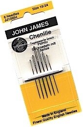 Chenille Needles, Sizes 18-24