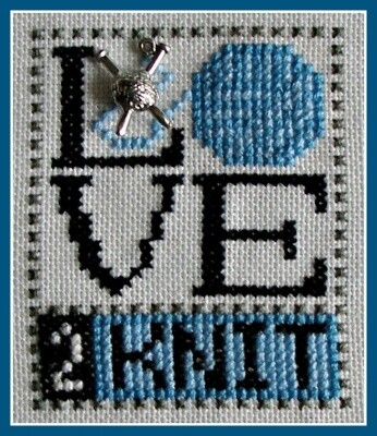 Love Bits: Love 2 Knit (w/ charm)