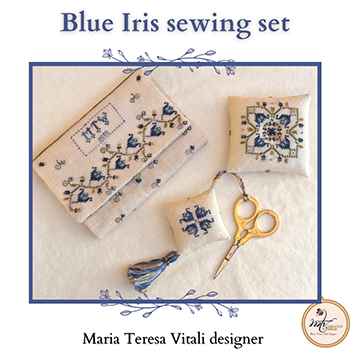 Blue Iris Sewing Set