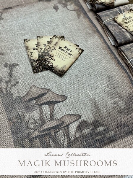 40 ct. Linen Panel - Magik Mushrooms