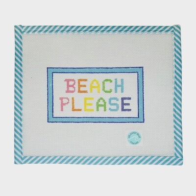 Beach Please (Atlantic Blue Canvas)
