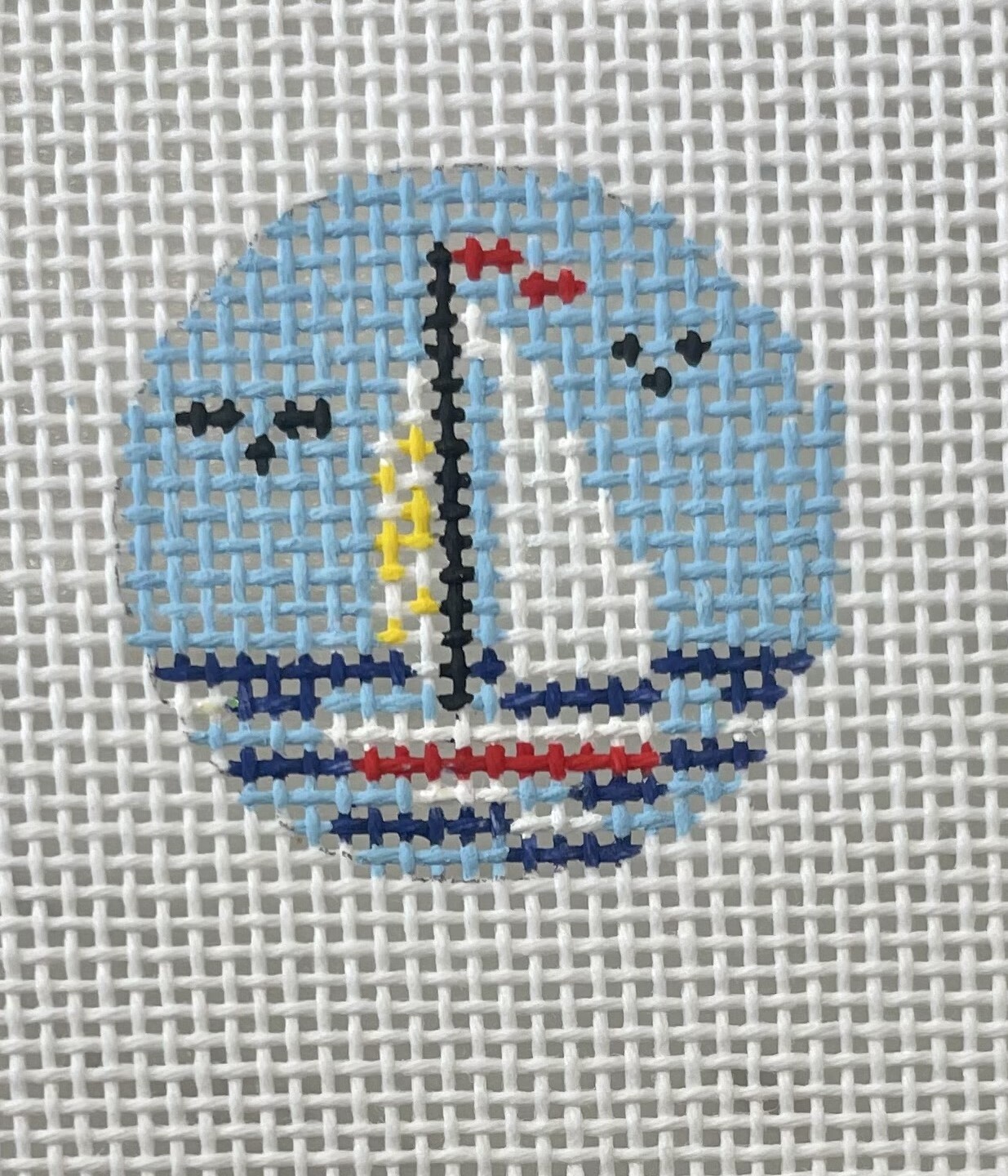 Sailboat- Round Key Fob
