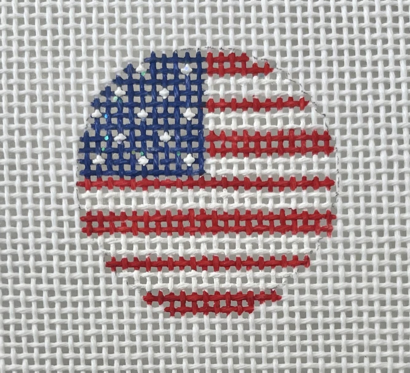 American Flag - Round Key Fob