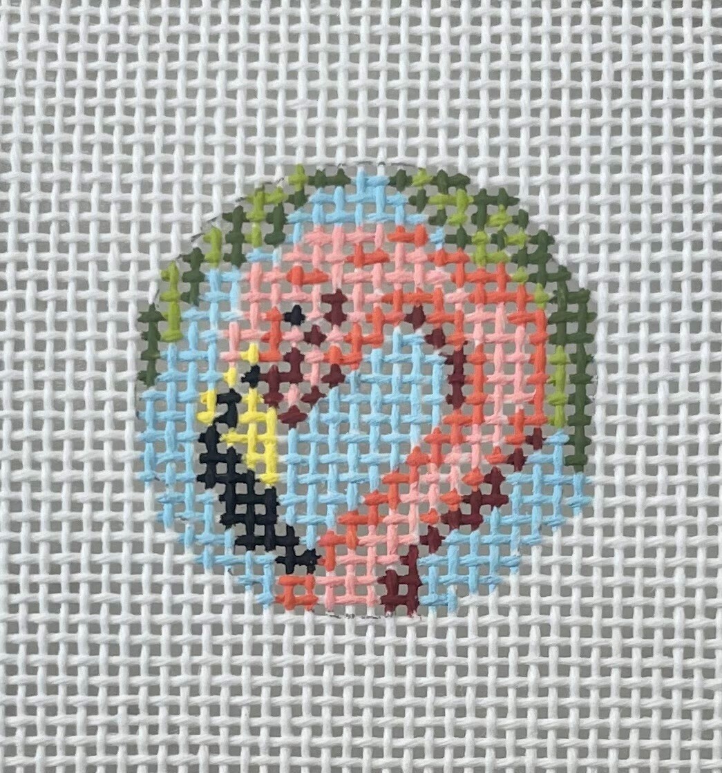 Flamingo Head - Round Key Fob