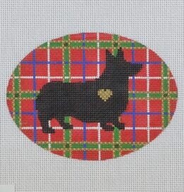 Plaid Silhouette - Corgi