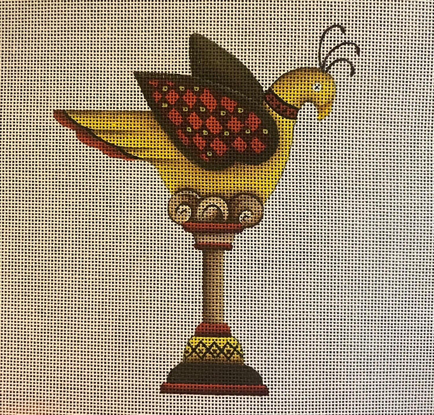 Bird on Pedestal - Gold